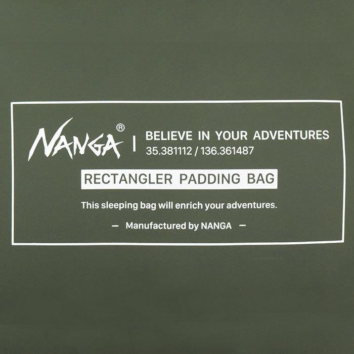 NANGA ナンガ 寝袋 シュラフ レクタンギュラー パディング NANGA ナンガ 寝袋 シュラフ レクタンギュラー パディング