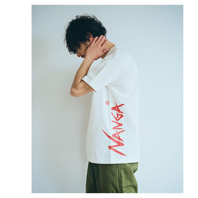 ナンガ Tシャツ 半袖 NANGA メンズ バーティカル ロゴ ( Vertical Logo S/S Tee ICE FIELD別注 カットソー トップス S24-BEC-CS01 )[M便 1/1]｜icefield｜07