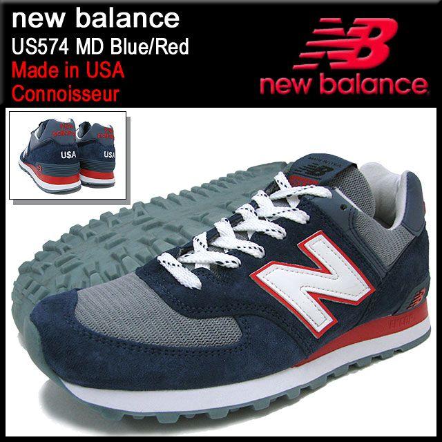 New Balance（ニューバランス） スニーカー US574 MD Blue/Red メイド