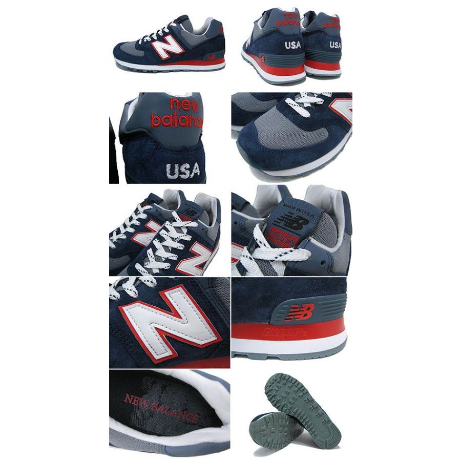 New Balance（ニューバランス） スニーカー US574 MD Blue/Red メイド