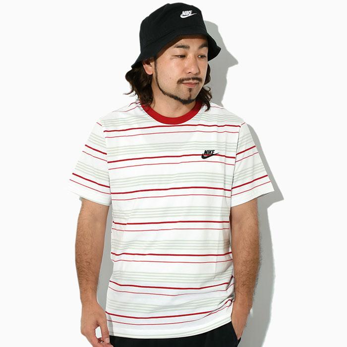 NIKE ナイキ Tシャツ 半袖 メンズ 23FA クラブ ストライプ ホワイト ( Club Stripe S/S Tee White ...