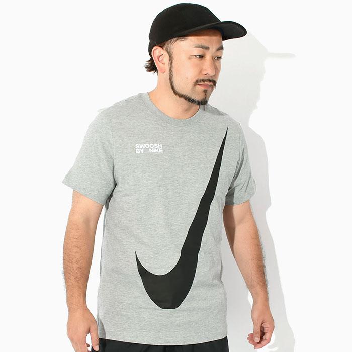 NIKE ナイキ Tシャツ 半袖 メンズ HBR ビッグ スウッシュ グレー NIKE ナイキ Tシャツ 半袖 メンズ HBR ビッグ スウッシュ グレー