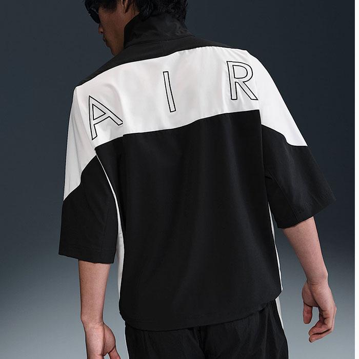 NIKE ナイキ シャツ 半袖 メンズ エア ハーフ ジップ ブラック