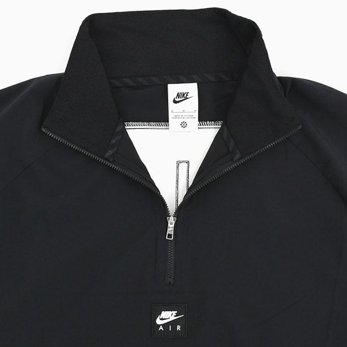 ナイキNike ブラック半袖ナイロンウェア NIKEゴルフXL ハーフジップ 希少デザイン】 ナイキゴルフ ナイロンジャケット 半袖 ハーフ