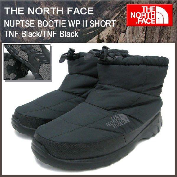 ザ ノースフェイス THE NORTH FACE ヌプシ ブーティー WP 2 ショート TNFブラック メンズ(NUPTSE BOOTIE WP II SHORT ブーツ NF01270-KK)｜icefield