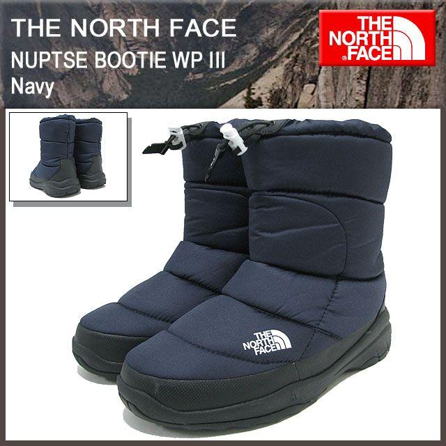 ザ ノースフェイス THE NORTH FACE ヌプシ ブーティー WP 3 ネイビー 