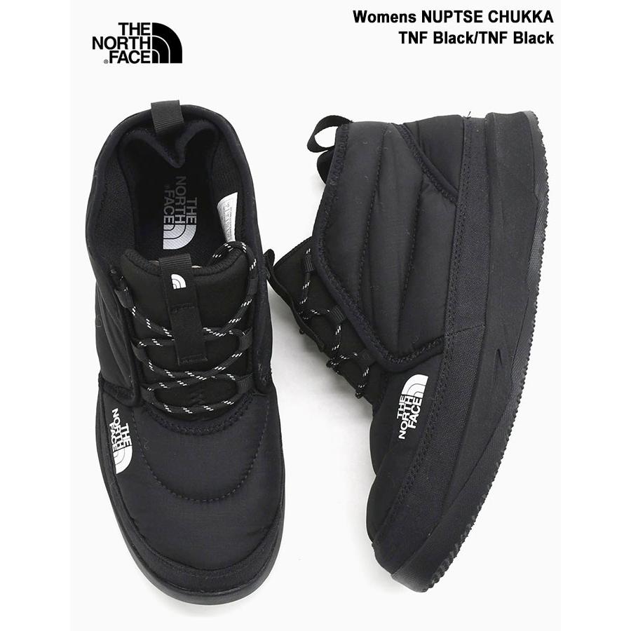 ザ ノースフェイス ブーツ THE NORTH FACE レディース 女性用 ウィメンズ ヌプシ チャッカ TNF Black/TNF Black ( 2022秋冬 NFW02273-KK )｜icefield｜02