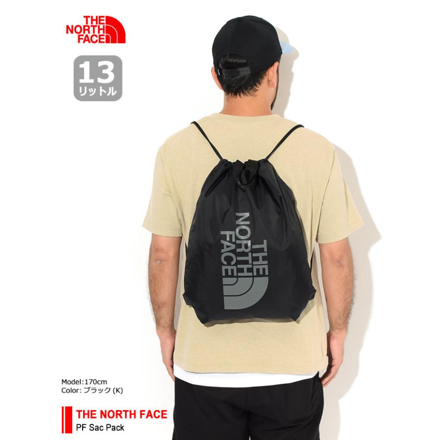 ザ ノースフェイス リュック THE NORTH FACE ピーエフ サック パック ( PF Sac Pack Bag 2020秋冬 バッグ ジムサック ナップサック NM61724 )｜icefield｜02