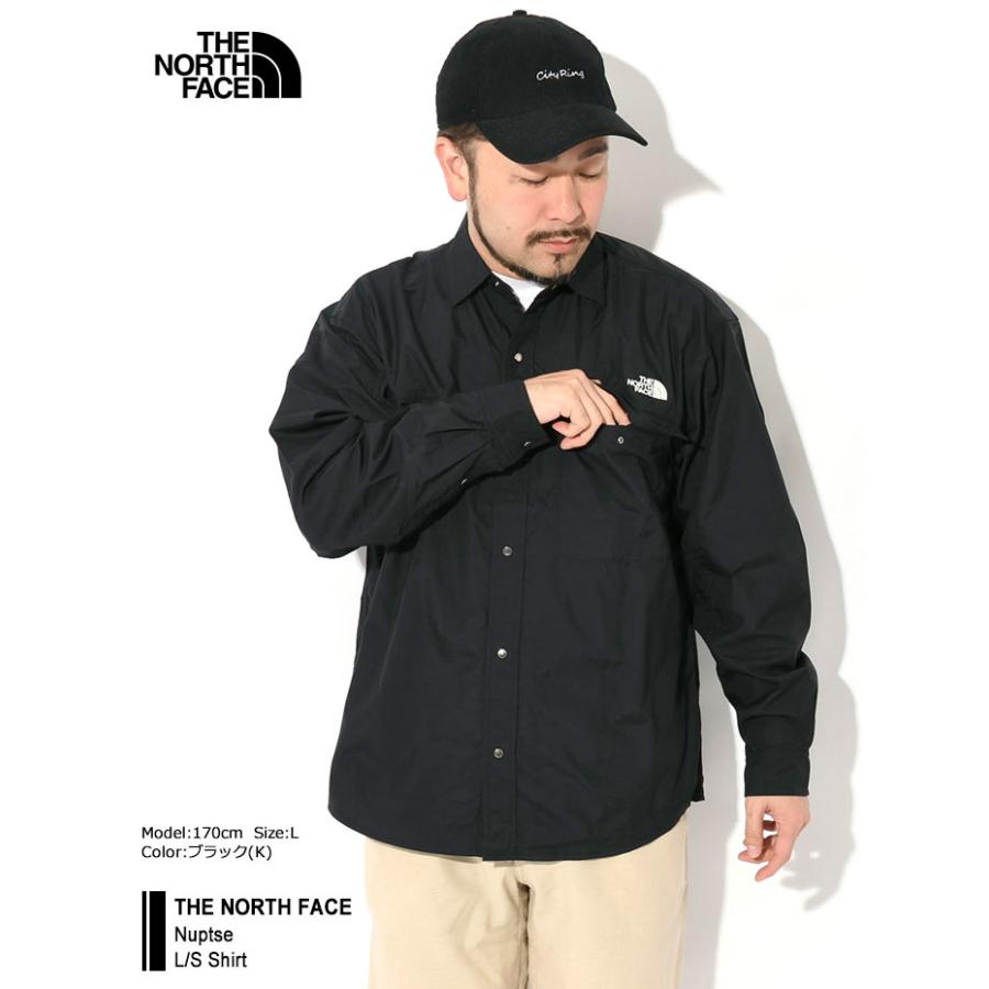 ザ・ノース・フェイス シャツ 長袖 THE NORTH FACE メンズ 26SS ヌプシ ( 26SS Nuptse L/S Shirt 2026春夏 撥水 カジュアルシャツ NR62550 国内正規 )の画像