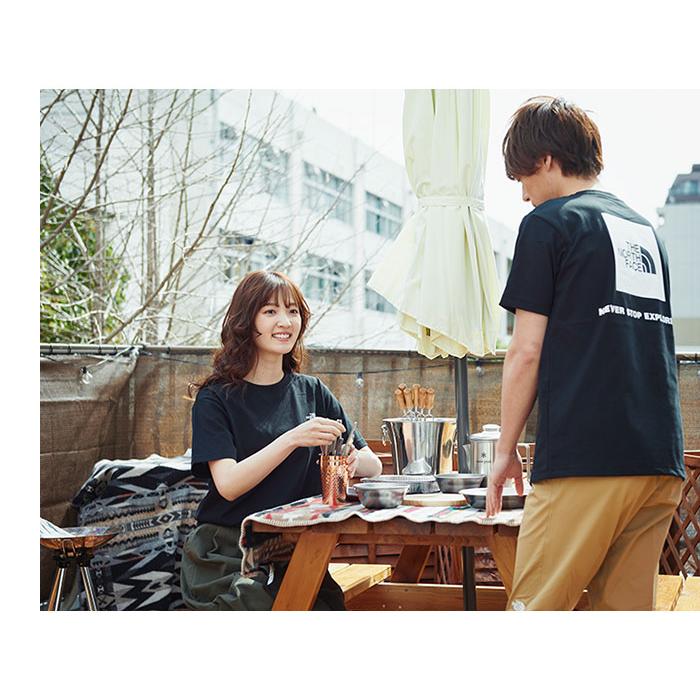 ノースフェイス Tシャツ ショートパンツ 上下セット スクエアロゴ 新品 M THE NORTH FACE（ザ ノースフェイス） レディース アウトドア 半袖T
