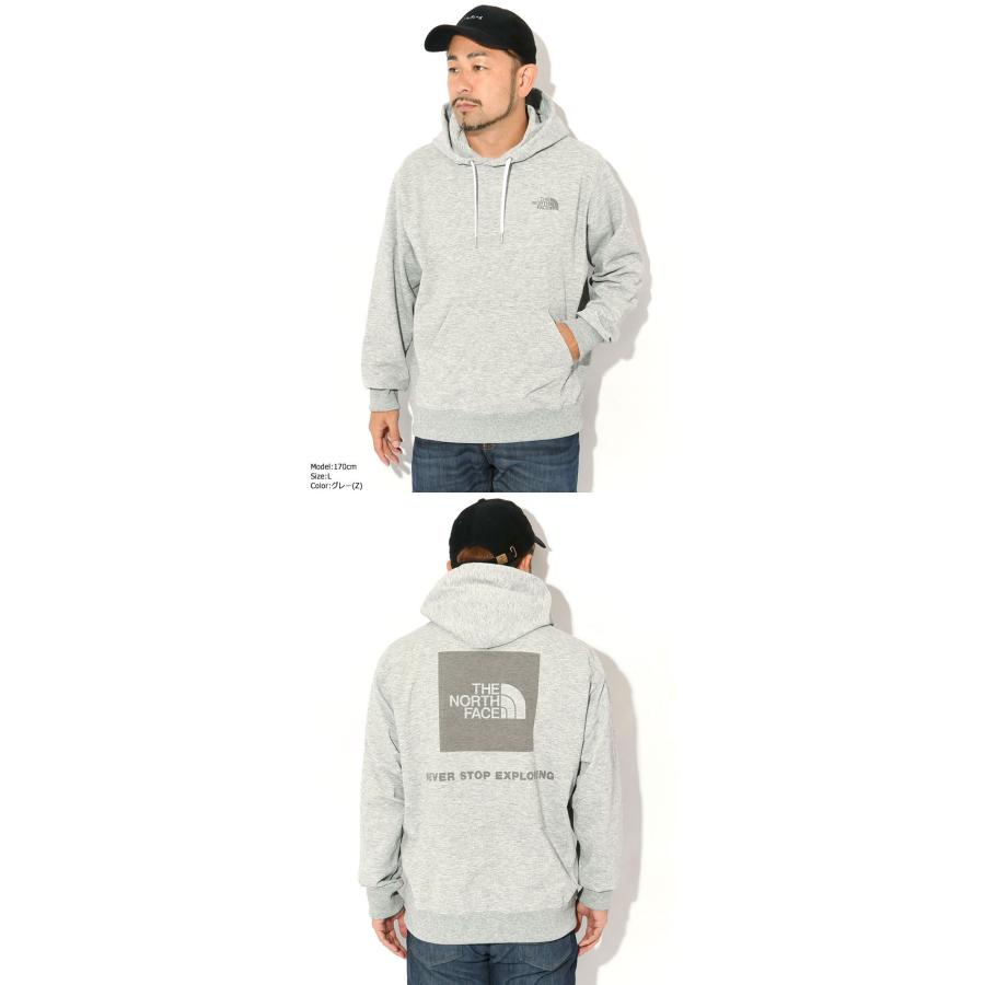 ノースフェイス XLサイズ バックスクエアロゴフーディ グレー NT62533 THE NORTH FACE ザ・ノース・フェイス パーカー プルオーバー