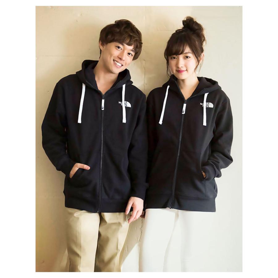   ブラック ジップアップパーカー M THE NORTH FACE（ザ ノースフェイス） リアビュー ジップ パーカー