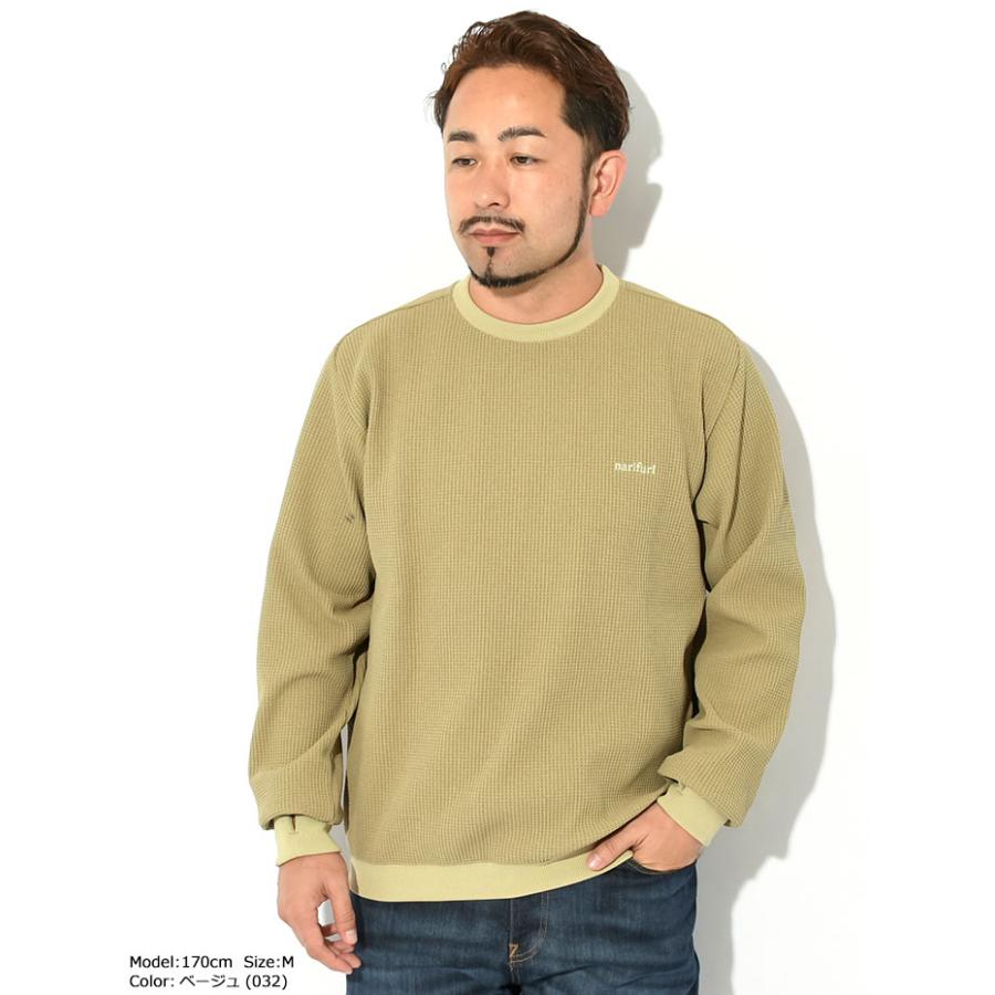 ナリフリ カットソー 長袖 narifuri メンズ マルチテック ワッフル クルー ( Multitech Waffle L/S Crew T-SHIRTS トップス 自転車 サイクル NF1146 )｜icefield｜08