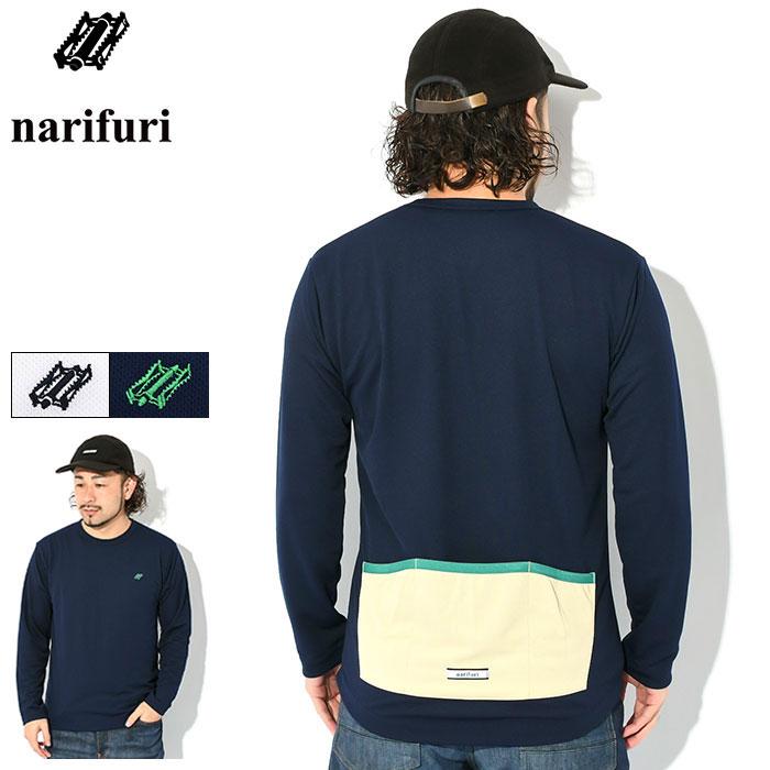 narifuri（ナリフリ） ロンT Tシャツ 長袖 メンズ バック ポケット