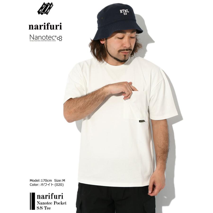 ナリフリ Tシャツ 半袖 narifuri メンズ ナノテック ポケット (Nanotec Pocket S/S Tee ポケT T-SHIRTS カットソー トップス 自転車 NF1151)[M便 1/1]｜icefield｜04