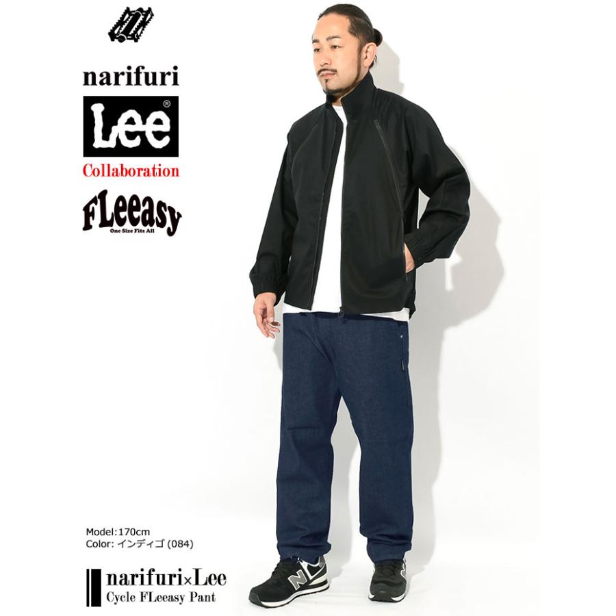 ナリフリ パンツ narifuri メンズ リー サイクル フリージー コラボ ( narifuri×Lee Cycle FLeeasy Pant ジーンズ Jean ボトムス NFLE-06 )｜icefield｜04