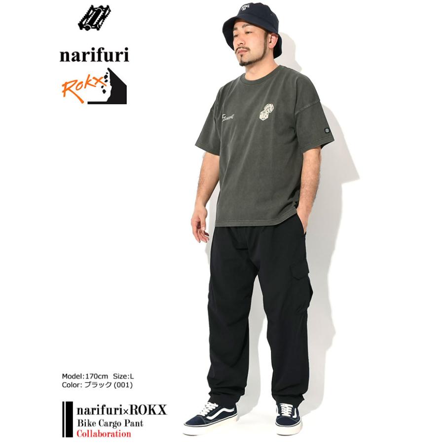 ナリフリ narifuri パンツ メンズ ロックス バイク カーゴ コラボ ( narifuri×ROKX Bike Cargo Pant カーゴパンツ ボトムス 自転車 サイクル NFRX-01 )｜icefield｜03