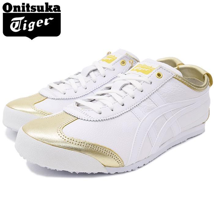 オニツカタイガー スニーカー Onitsuka Tiger メンズ 男性用 メキシコ 66 Rich Gold/White(MEXICO 66 ホワイト 靴 シューズ 1183A033-200)｜icefield