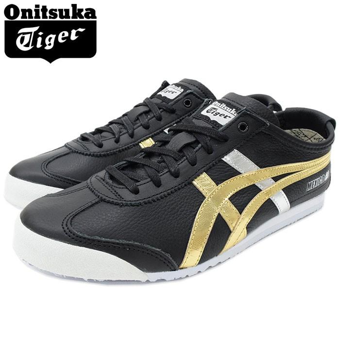 オニツカタイガー スニーカー Onitsuka Tiger メンズ 男性用 メキシコ 66 Black/Gold ( MEXICO 66 ブラック 靴 シューズ D5V2L-9094 )｜icefield