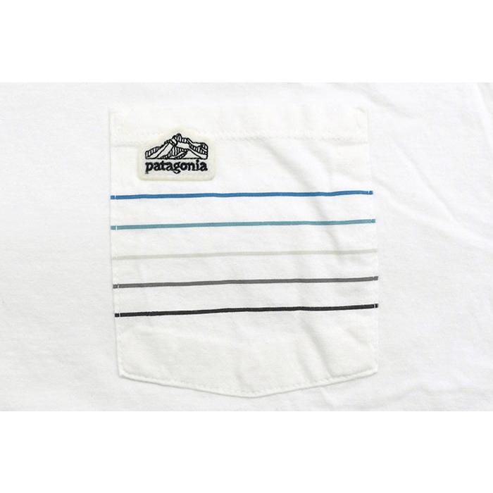 パタゴニア Tシャツ 半袖 Patagonia メンズ ライン ロゴ リッジ ストライプ オーガニック ポケット(Line Logo Ridge Stripe USAモデル 37587)[M便 1/1]｜icefield｜09