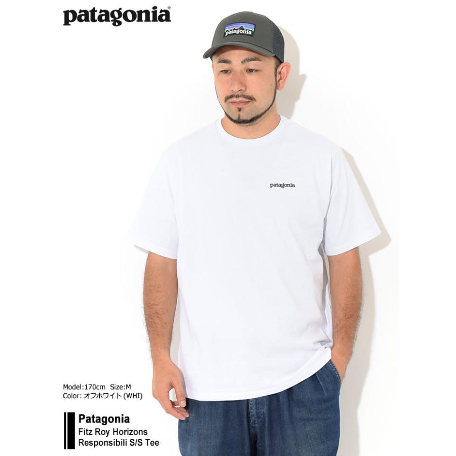 パタゴニア Tシャツ 半袖 Patagonia メンズ フィッツ ロイ ホライゾンズ レスポンシビリティー Fitz Roy Horizons S S Tee Usaモデル Ice Field 通販 Paypayモール