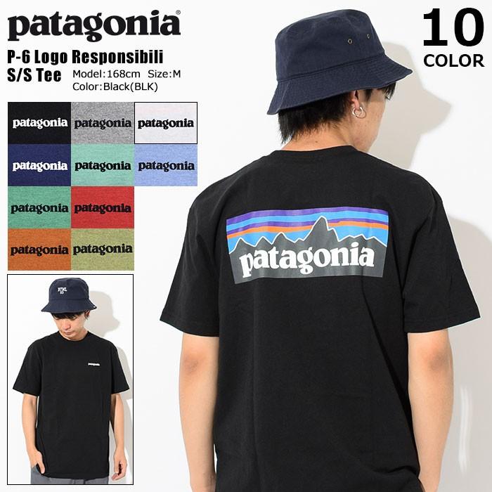 パタゴニア Patagonia Tシャツ 半袖 メンズ P 6 ロゴ レスポンシビリティー P 6 Logo Responsibili S S Tee トップス Usaモデル Ice Field 通販 Paypayモール