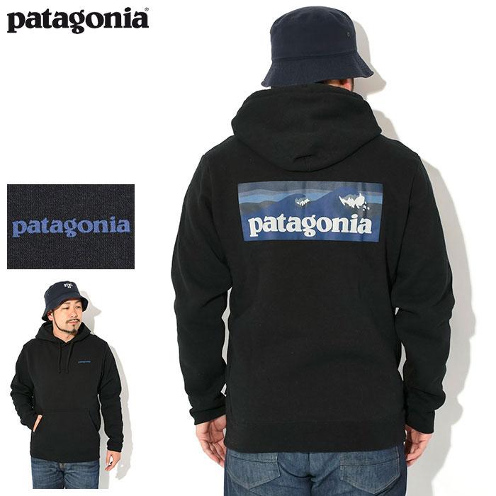 【人気】Patagonia パタゴニア　パーカー　ロゴ　ネイビー　M コットン 人気】Patagonia パタゴニア パーカー ロゴ ネイビー M コットン