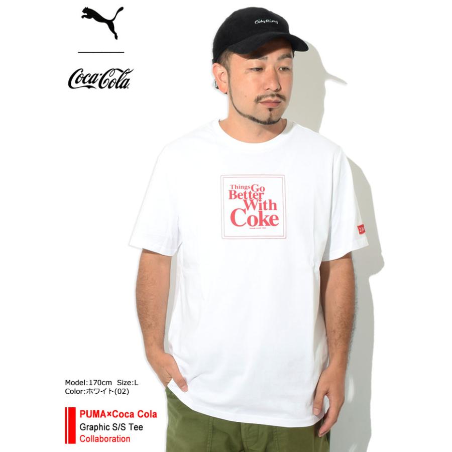 PUMA（プーマ） Tシャツ 半袖 メンズ コカコーラ グラフィック コラボ
