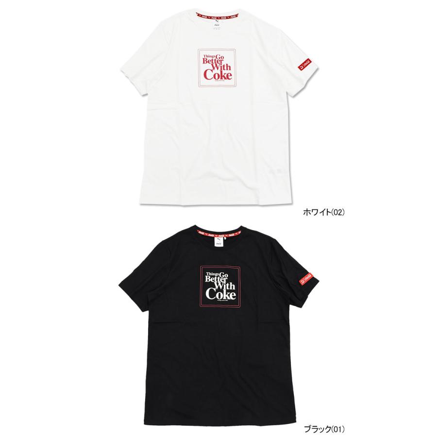PUMA（プーマ） Tシャツ 半袖 メンズ コカコーラ グラフィック コラボ