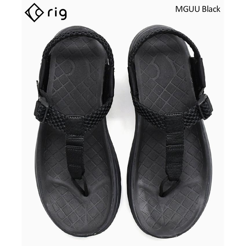 rig リグ　ムグー　27センチ rig リグ サンダル メンズ 男性用 ムグー Black ( MGUU