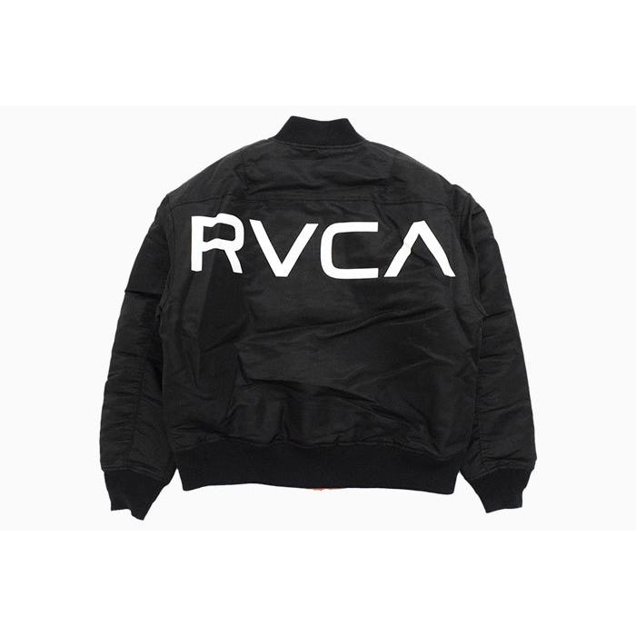 RVCA ブラック MA-1 フライトジャケット　size S RVCA（ルーカ） ジャケット メンズ バック エムエーワン ( Back RVCA