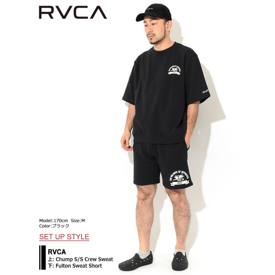 RVCA（ルーカ） トレーナー 半袖 メンズ チャンプ クルー スウェット 