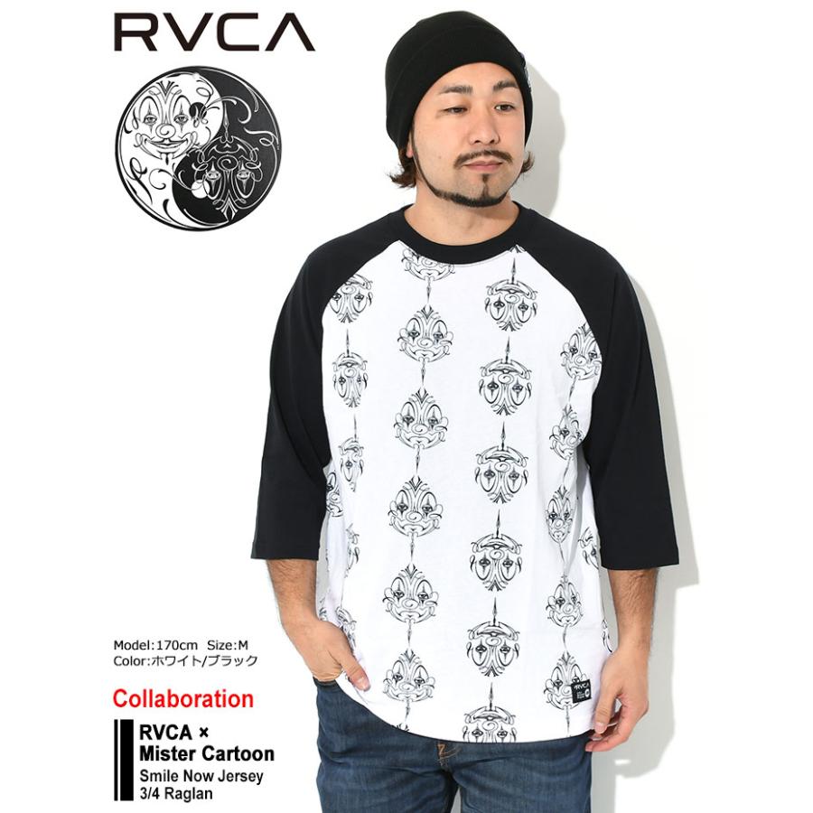RVCA ルーカ ラグラン 七分袖 メンズ ミスター カートゥーン RVCA ルーカ ラグラン 七分袖 メンズ ミスター カートゥーン
