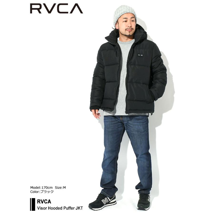 ルーカ ジャケット RVCA メンズ バイザー フーデッド パファー (Visor