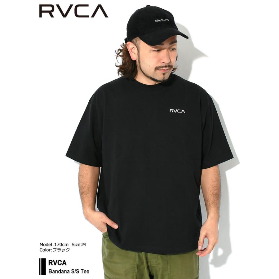 M 黒 ルーカ ARCH RVCA ビッグシルエット 半袖Tシャツ RVCA（ルーカ） Tシャツ 半袖 メンズ バンダナ ( RVCA Bandana S/S Tee