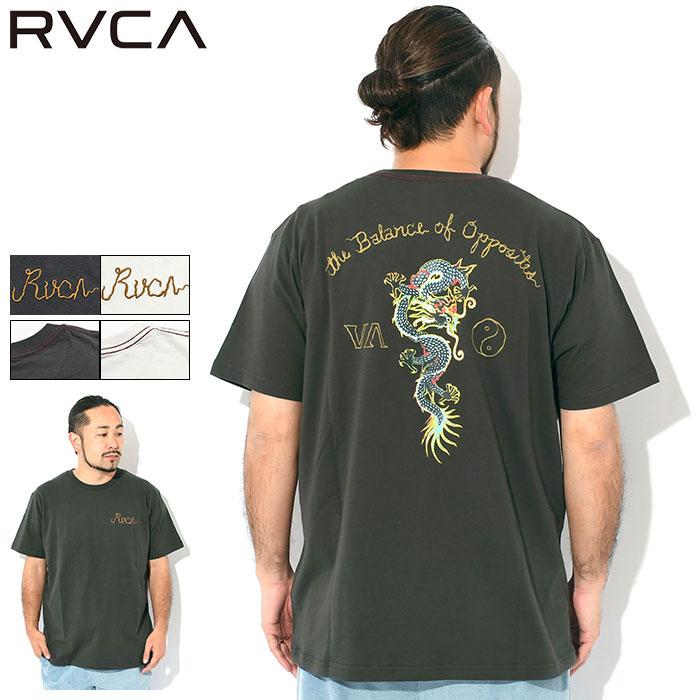 RVCA（ルーカ） Tシャツ 半袖 メンズ ネオン ドラゴン ( Neon Dragon S