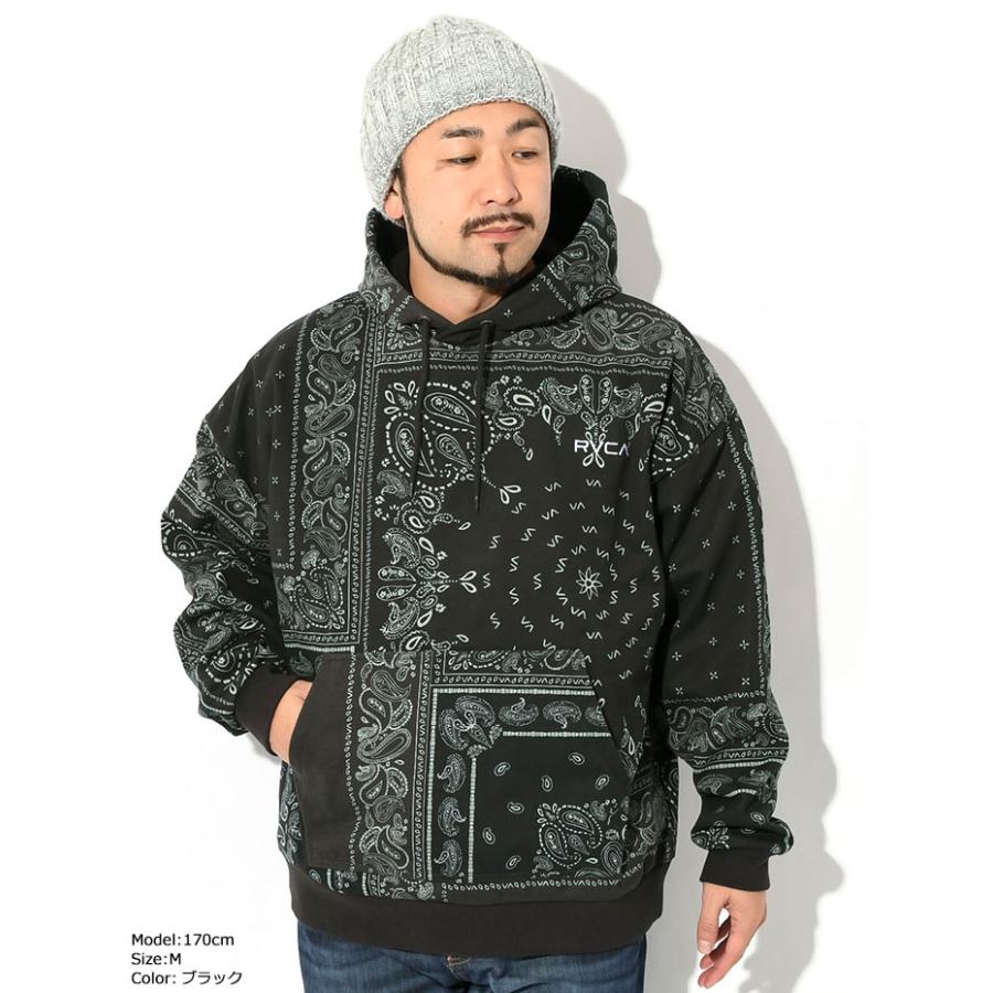 RVCA ルーカ パーカー プルオーバー メンズ パッチワーク
