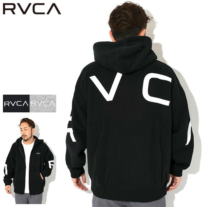 RVCA ルーカ パーカー ジップアップ メンズ フェイク ルーカ