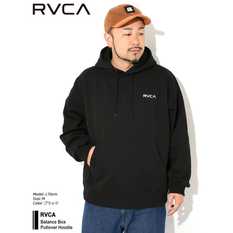 RVCA ブラック パーカー RVCA パーカー メンズ FAKE HD 「2024年秋冬モデル」/ルーカ