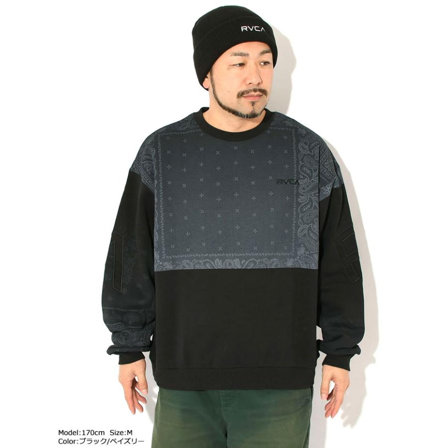 RVCA（ルーカ） トレーナー メンズ フェード バック サイド アーチ