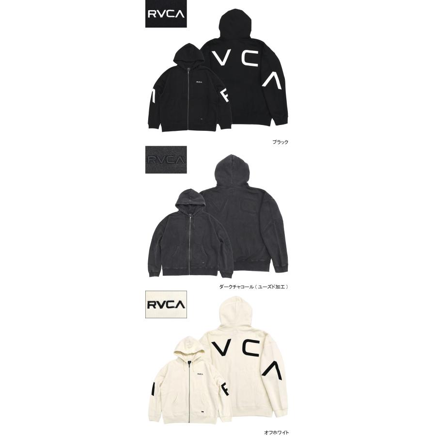 RVCA（ルーカ） パーカー ジップアップ メンズ アーチ バック サイド