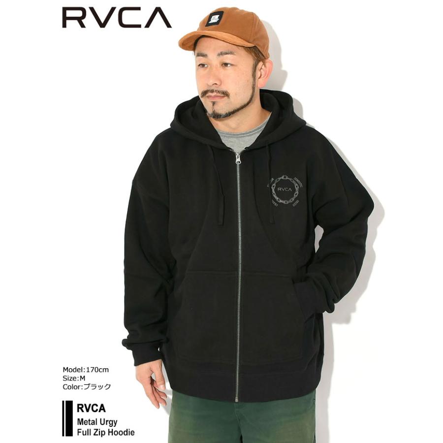 【新品未使用】ルーカ　メンズジップアップパーカー RVCA（ルーカ） パーカー ジップアップ メンズ 24FW フェイク フル