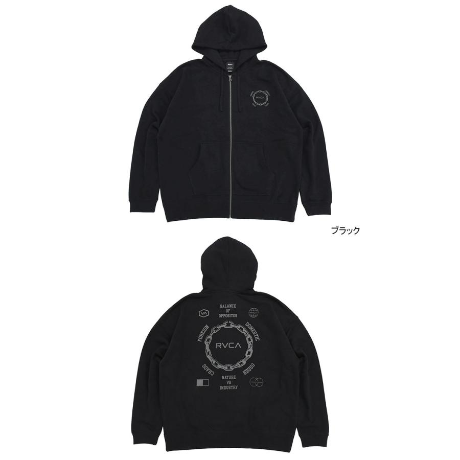 RVCA（ルーカ） パーカー ジップアップ メンズ メタル アージー
