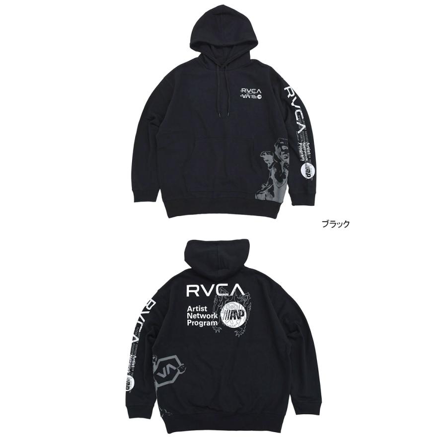 RVCA（ルーカ） パーカー プルオーバー メンズ オーバー プリント