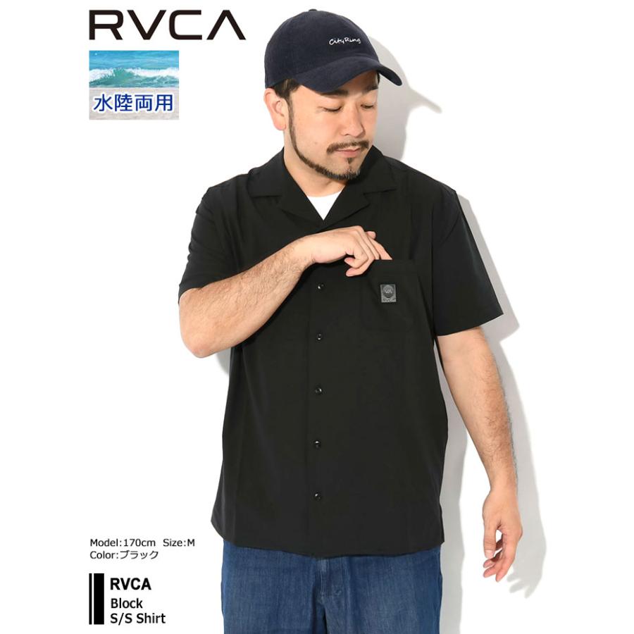 RVCA（ルーカ） シャツ 半袖 メンズ ブロック ( Block S/S Shirt 水陸
