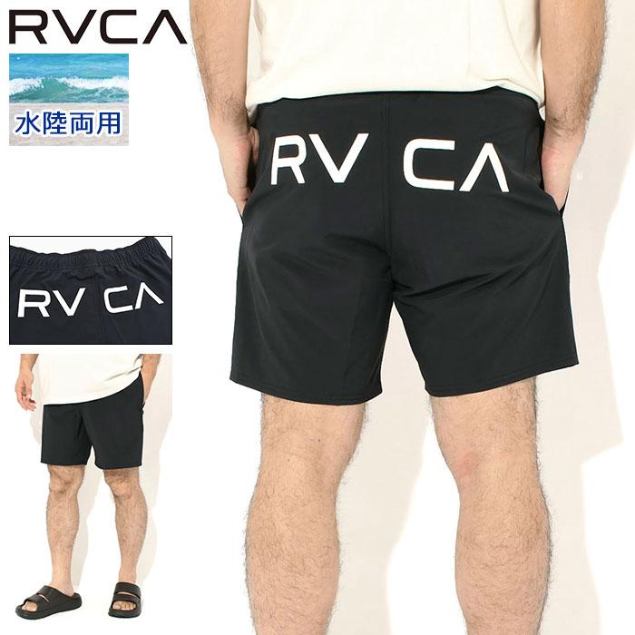 RVCA（ルーカ） ハーフパンツ メンズ エラスティック バック ロゴ