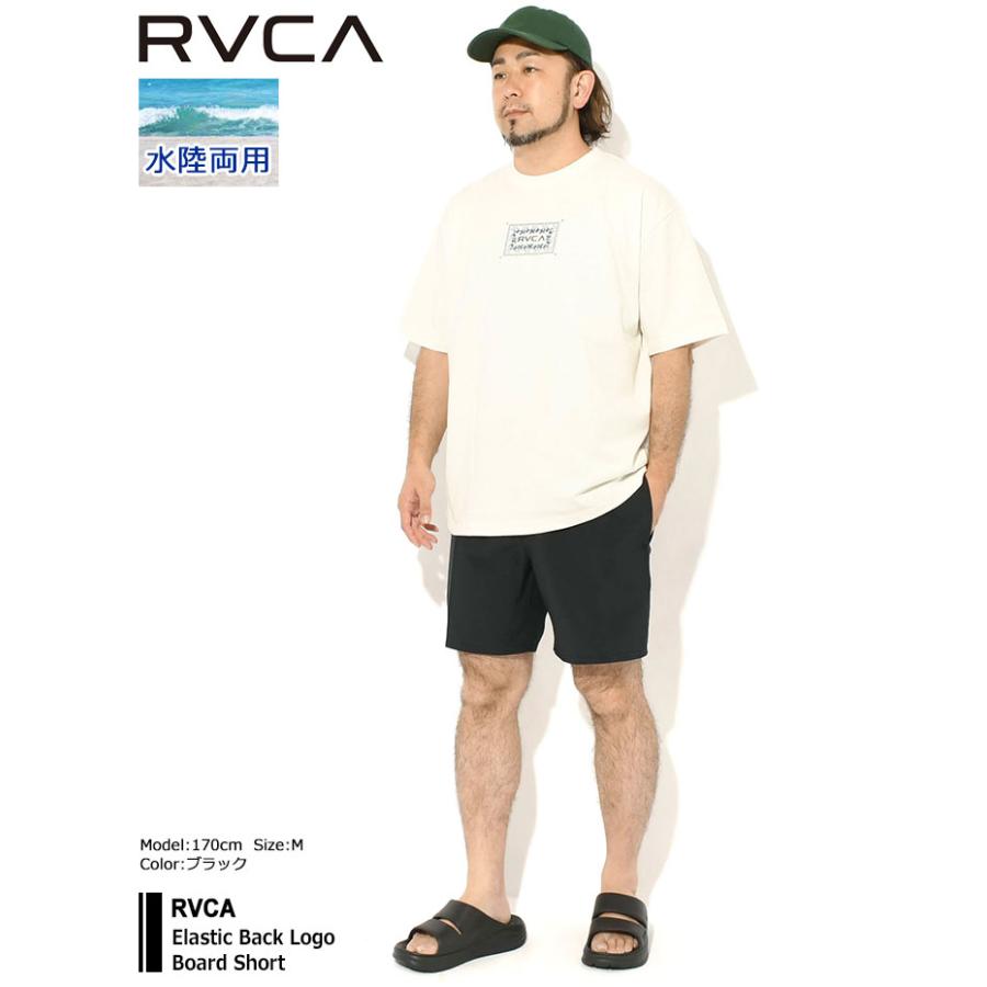 RVCA（ルーカ） ハーフパンツ メンズ エラスティック バック ロゴ