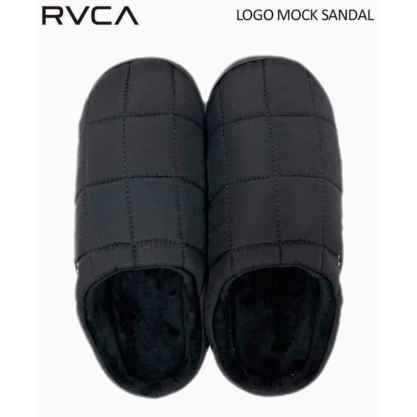 ルーカ サンダル RVCA レディース & メンズ ロゴ モック ブラック 