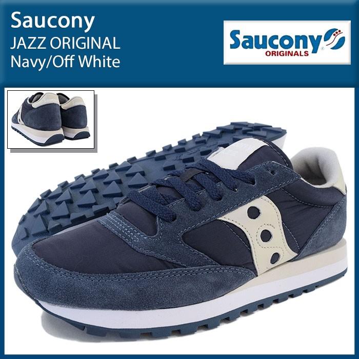 サッカニー Saucony スニーカー メンズ 男性用 ジャズ オリジナル Navy/Off White(SAUCONY S2044-373 JAZZ ORIGINAL)｜icefield