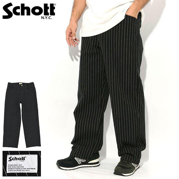 ク*パ様 SCHOTT BROS. PERFECTO ストライプパンツとベストセ Schott N.Y.C（ショット） パンツ Schott メンズ ストライプ フリスコ